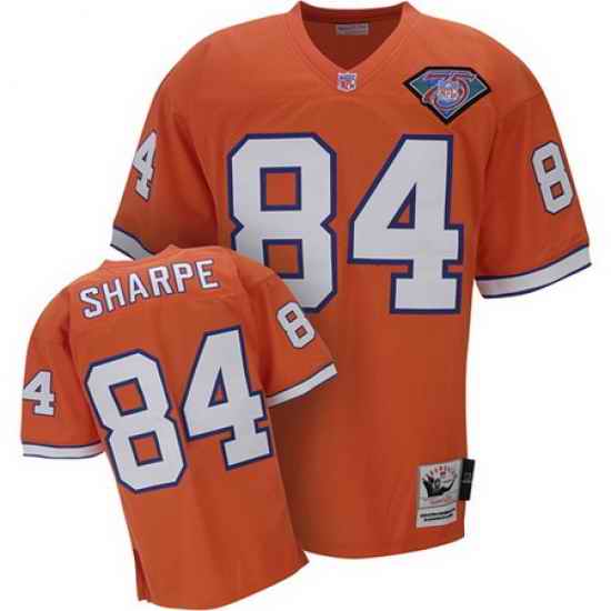 Denver Broncos 84 Shannon Sharpe Mitchell and Ness Jerseys